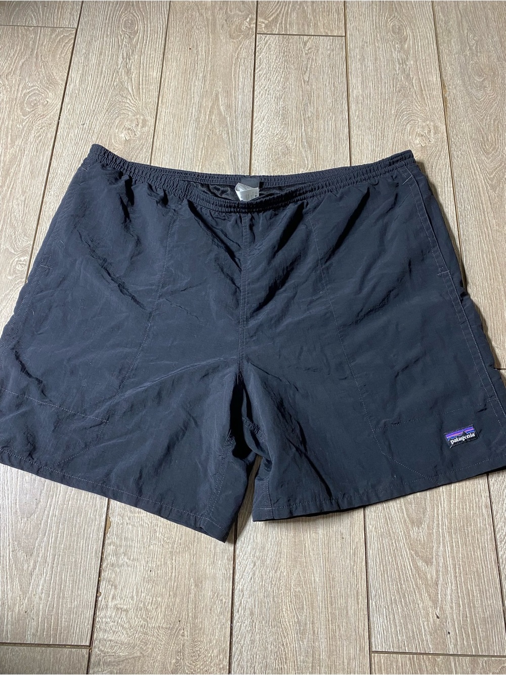 Patagonia Men's Baggies Shorts Black Nylon Mesh Lined Swim Hiking Sz XL Hiking